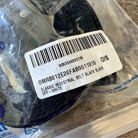 NWT Authentic OFF-WHITE Classic Industrial Belt - Picture 10 of 11